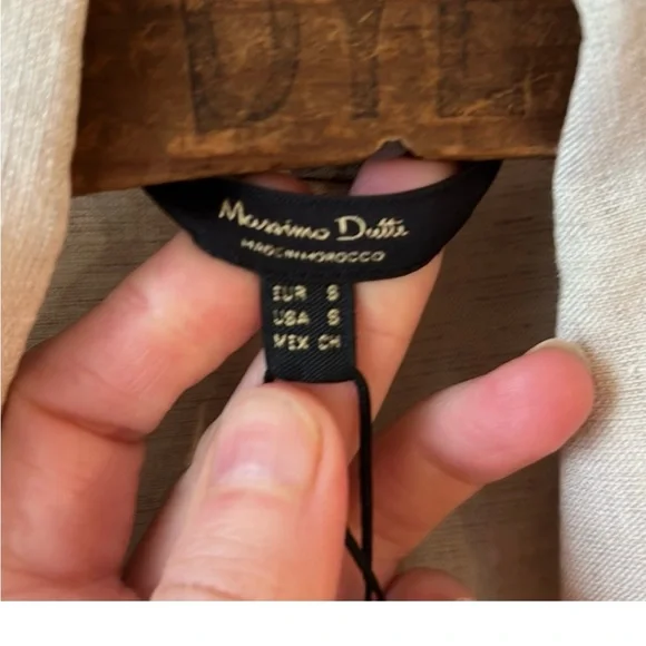 Massimo Dutti Light Beige trench coat wrap dress, NWT, S - Picture 2 of 12